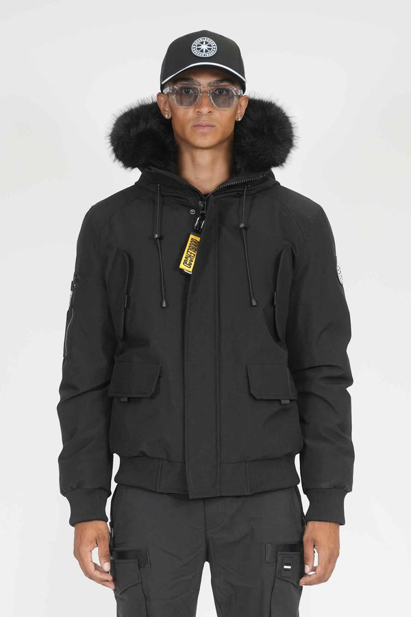 DOUDOUNE  Double Hood PARKA 01 WARREN Black