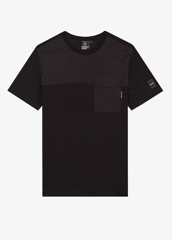 T-shirt Double Hood 12Fuiki Noir