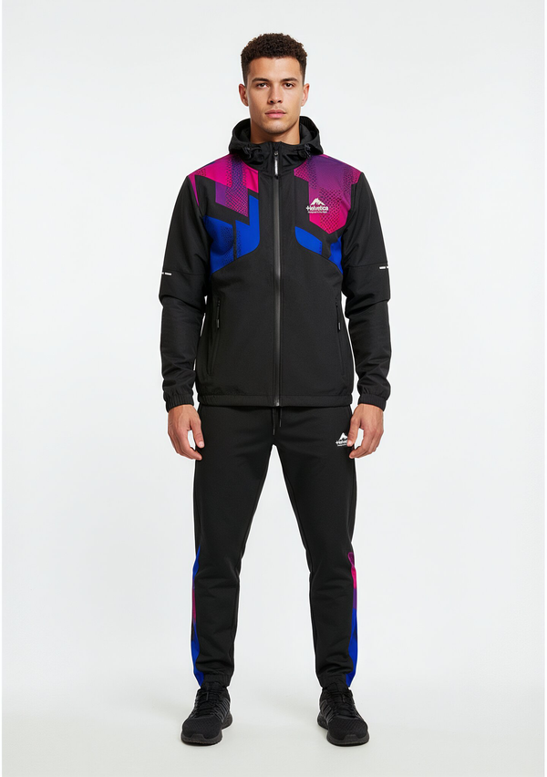 Ensemble Helvetica Denis Swindon Noir Violet Bleu Roi