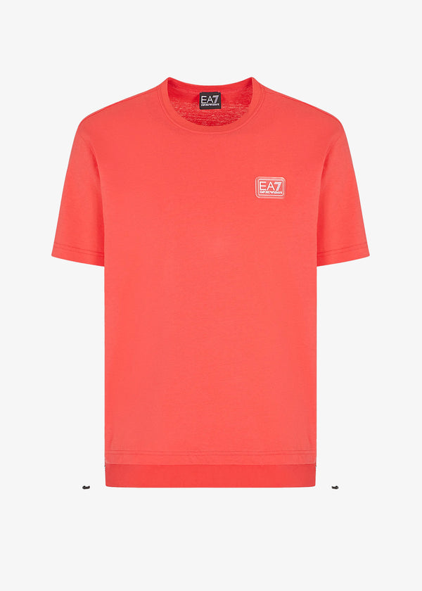 T-shirt EA7 Summer Mix En Coton Coral